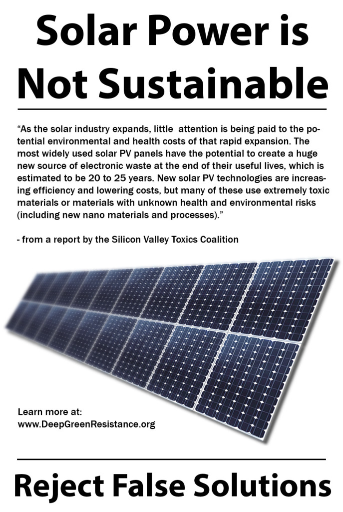 Solar Power - Not Sustainable